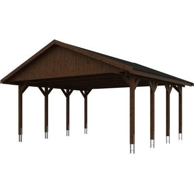SKANHOLZ Wallgau Carport - 620x600cm, 354cm hoch - Satteldach SKANHOLZ Wallgau Carport - 620x600cm, 354cm hoch - Satteldach