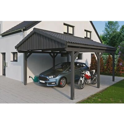SKANHOLZ Fichtelberg Carport - Wetterfest, 1 Fahrzeug - Satteldach SKANHOLZ Fichtelberg Carport - Wetterfest, 1 Fahrzeug - Satteldach