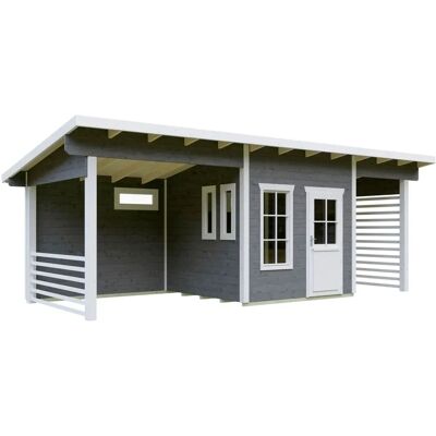 SKANHOLZ - Namur - Grau - 750x315 cm - Gartenhaus SKANHOLZ - Namur - Grau - 750x315 cm - Gartenhaus