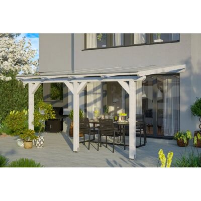 SKANHOLZ Bormio Weiß Glulam Terrassendach SKANHOLZ Bormio Weiß Glulam Terrassendach