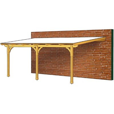 SKANHOLZ Rimini - Douglasie Terrassendach, natur, 648cm SKANHOLZ Rimini - Douglasie Terrassendach, natur, 648cm