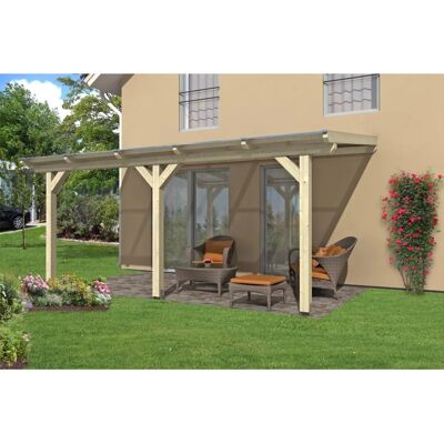 Skanholz Andria Garten-Terrassendach - Leimholz, Beige Skanholz Andria Garten-Terrassendach - Leimholz, Beige