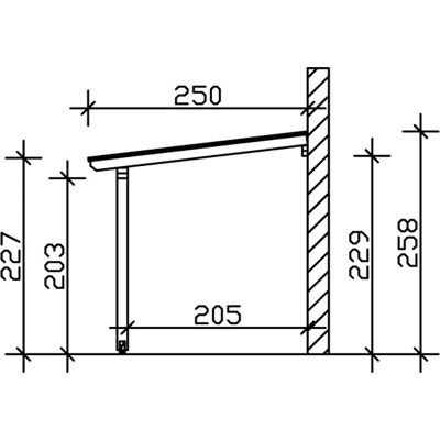 SKANHOLZ Andria 648x250 cm Garten-Terrassenüberdachung SKANHOLZ Andria 648x250 cm Garten-Terrassenüberdachung