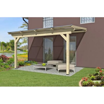 SKANHOLZ Ancona Beige Natur Terrassendach - Terrassenüberdachung SKANHOLZ Ancona Beige Natur Terrassendach - Terrassenüberdachung