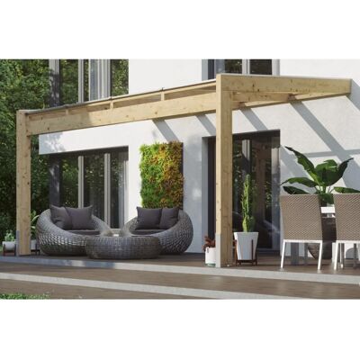 Skanholz Novara Naturbeige Leimholz Terrassendach - Terrassendach Skanholz Novara Naturbeige Leimholz Terrassendach - Terrassendach