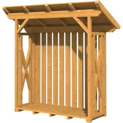 SKANHOLZ Lars 1 Holzunterstand - Natur, 240x102cm SKANHOLZ Lars 1 Holzunterstand - Natur, 240x102cm