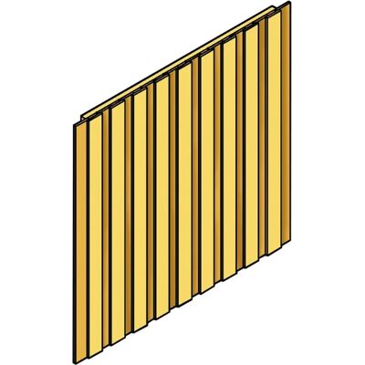 SkanHolz Nordic Holzseitenwand - 230x220cm - Unbehandelte Außenwand SkanHolz Nordic Holzseitenwand - 230x220cm - Unbehandelte Außenwand
