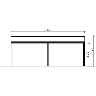 SKANHOLZ Monza Aluminium Terrassenüberdachung - 648x357cm - Weiß - Modernes Design SKANHOLZ Monza Aluminium Terrassenüberdachung - 648x357cm - Weiß - Modernes Design