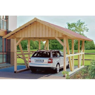 SKANHOLZ Schwarzwald Beige Carports - Carport SKANHOLZ Schwarzwald Beige Carports - Carport