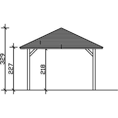 SKANHOLZ - Taunus - 439x786 cm - 329 cm - Carport SKANHOLZ - Taunus - 439x786 cm - 329 cm - Carport
