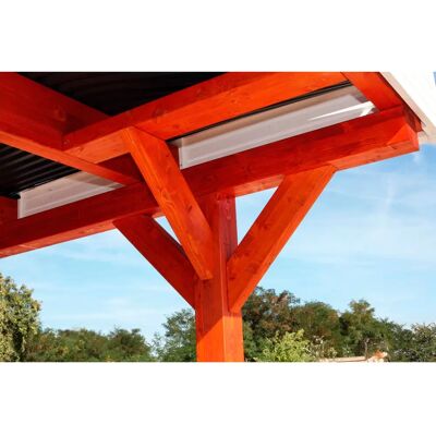 SKANHOLZ Spessart Carport - beige (natur) - 355x604 cm - Wetterbeständig SKANHOLZ Spessart Carport - beige (natur) - 355x604 cm - Wetterbeständig