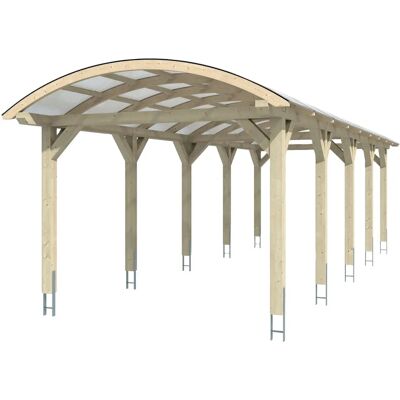 SKANHOLZ Carport Franken - Beige - 376x969 cm - Unbehandelt - 1 Fahrzeug SKANHOLZ Carport Franken - Beige - 376x969 cm - Unbehandelt - 1 Fahrzeug