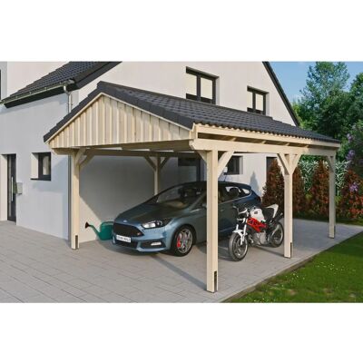 SKANHOLZ Fichtelberg Carport - Holzgarage, wetterfest, für 1 Fahrzeug SKANHOLZ Fichtelberg Carport - Holzgarage, wetterfest, für 1 Fahrzeug