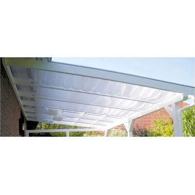 SkanHolz Weiß Sonnensegel - 4x96x330 cm – Wasserabweisend SkanHolz Weiß Sonnensegel - 4x96x330 cm – Wasserabweisend