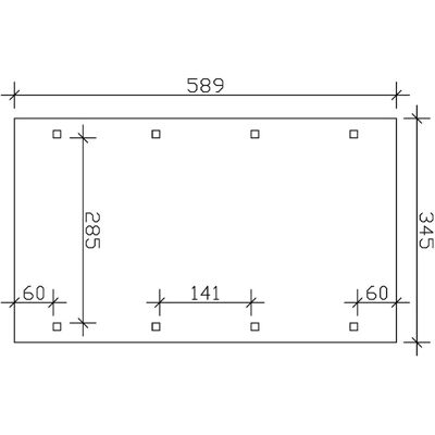 Skanholz Spreewald Carport - Grün, 345x589cm, Aluminiumdach Skanholz Spreewald Carport - Grün, 345x589cm, Aluminiumdach