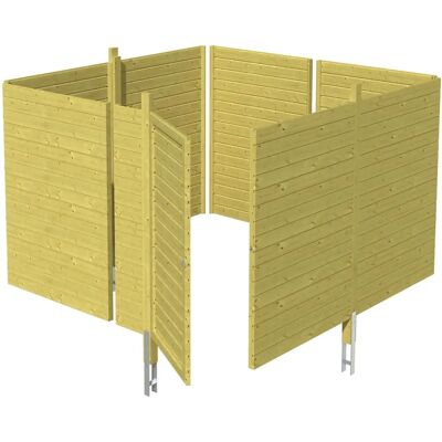 SkanHolz C2 Abstellraum - Grün imprägniert 314x317cm SkanHolz C2 Abstellraum - Grün imprägniert 314x317cm