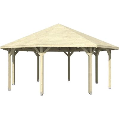 SKANHOLZ Nice 4 Achteckiger Pavillon - Leimholz, unbehandelt SKANHOLZ Nice 4 Achteckiger Pavillon - Leimholz, unbehandelt