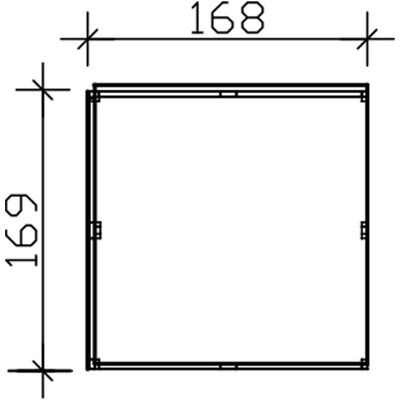 SkanHolz Seitliche Überdachung 168x169 cm Schiefergrau - Seitenüberdachung SkanHolz Seitliche Überdachung 168x169 cm Schiefergrau - Seitenüberdachung