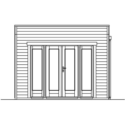 SKANHOLZ Gartenhaus Tokio 2, Beige, 340x340 cm - Gartenhaus SKANHOLZ Gartenhaus Tokio 2, Beige, 340x340 cm - Gartenhaus
