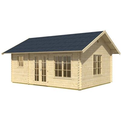 SKANHOLZ Gartenhaus Esbjerg 2 - Nordisches Fichtenholz - 3 Räume - 420x560cm SKANHOLZ Gartenhaus Esbjerg 2 - Nordisches Fichtenholz - 3 Räume - 420x560cm