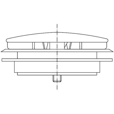 Hoesch Model 6837 Verstelbare Ventilatieklep - Ventilatieklep Hoesch Model 6837 Verstelbare Ventilatieklep - Ventilatieklep