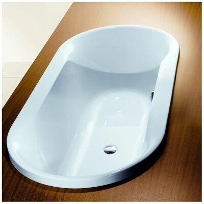 Bañera Oval Spectra de Hoesch - Blanco - 1800x900 mm - Profunda y Espaciosa Bañera Oval Spectra de Hoesch - Blanco - 1800x900 mm - Profunda y Espaciosa