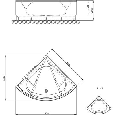 Hoesch Spectra Bañera Esquina - Blanco - 1408x1408 mm Hoesch Spectra Bañera Esquina - Blanco - 1408x1408 mm