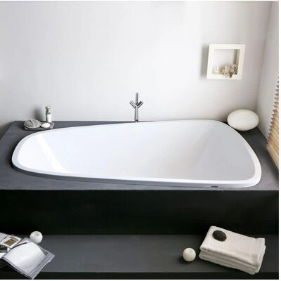 Hoesch Modell 3688.010 Ovalbadewanne - Weiß - Einbau, links Hoesch Modell 3688.010 Ovalbadewanne - Weiß - Einbau, links
