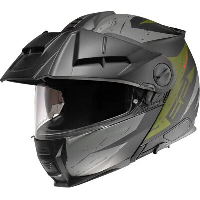 Casco moto Schuberth E2 Explorer - Matt Schwarz/Grün/Gray - XXL Casco moto Schuberth E2 Explorer - Matt Schwarz/Grün/Gray - XXL