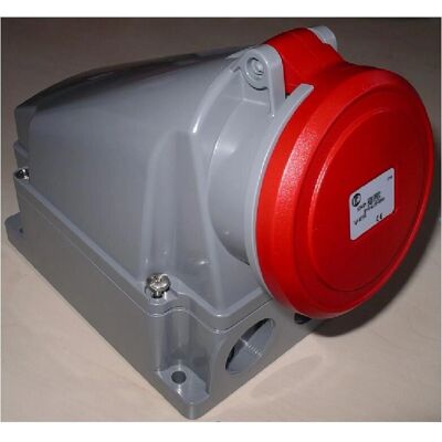Elektra ET CO 563/6h Prise CEE - 63A, Rouge, Extérieur Elektra ET CO 563/6h Prise CEE - 63A, Rouge, Extérieur
