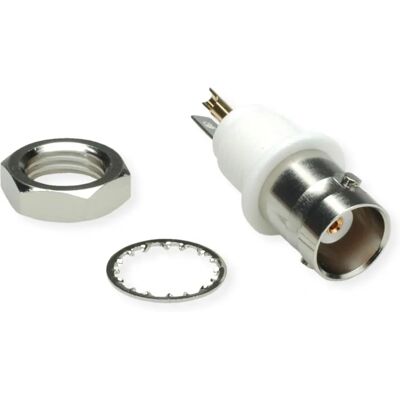 Telegartner J01001A0043 Weiß BNC Panelmontage Stecker - Koaxial, 50Ω Telegartner J01001A0043 Weiß BNC Panelmontage Stecker - Koaxial, 50Ω