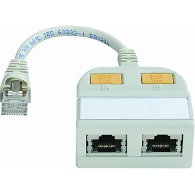 Telegärtner RJ45 Y-Adapter - Netzwerkkabelverteiler Telegärtner RJ45 Y-Adapter - Netzwerkkabelverteiler