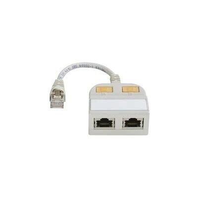Telegärtner T-Adapter mit Kabel Kat.5e - Netzwerk Kabel Telegärtner T-Adapter mit Kabel Kat.5e - Netzwerk Kabel