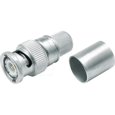 Telegartner BNC Male Connector - 50Ω Crimp Cable Mounting - RF Coaxial Telegartner BNC Male Connector - 50Ω Crimp Cable Mounting - RF Coaxial