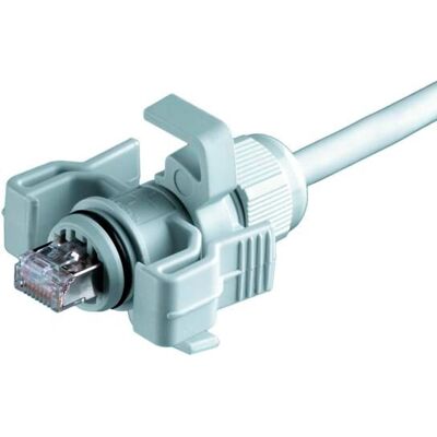 Telegärtner J00026A0150 Lys grå Ethernet RJ45-stik - CAT 6A, IP67 Telegärtner J00026A0150 Lys grå Ethernet RJ45-stik - CAT 6A, IP67