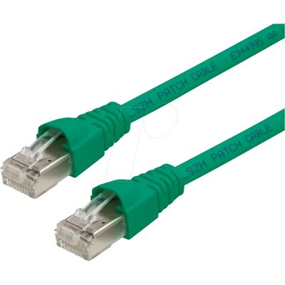 Câble Ethernet blindé Cat 6A Telegärtner 100007974 vert - 1m - Publicité Câble Ethernet blindé Cat 6A Telegärtner 100007974 vert - 1m - Publicité