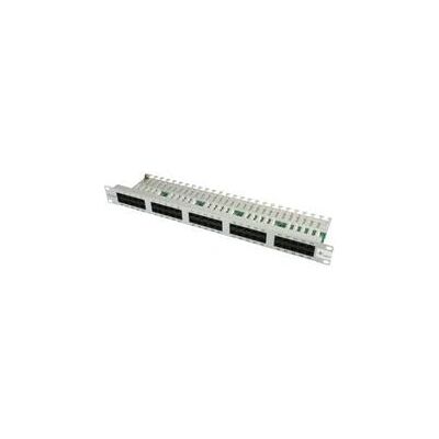 Pannello patch ISDN da 50 porte - 1U - Grigio Pannello patch ISDN da 50 porte - 1U - Grigio