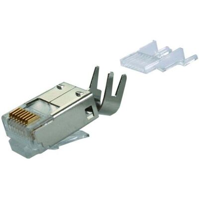 Connecteur filaire Telegärtner J00026A0165 - Blindé, RJ45, Argent - Publicité Connecteur filaire Telegärtner J00026A0165 - Blindé, RJ45, Argent - Publicité