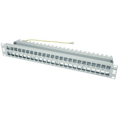 Telegärtner H02025A0171 48-Port Patch Panel - 1.5U, Grau Telegärtner H02025A0171 48-Port Patch Panel - 1.5U, Grau