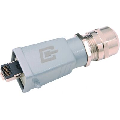 Telegärtner J80026A0018 Netværks RJ45 Stik i Aluminium Grå - Netværksstik Telegärtner J80026A0018 Netværks RJ45 Stik i Aluminium Grå - Netværksstik
