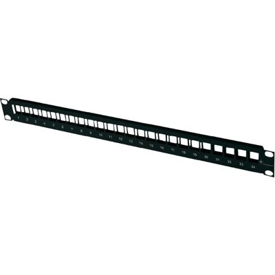 Telegärtner H02025A0221 Patch-Paneel-Platte - Vorderseite - Schwarz - 48.3 cm - 24 Ports Telegärtner H02025A0221 Patch-Paneel-Platte - Vorderseite - Schwarz - 48.3 cm - 24 Ports