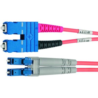 Telegärtner L00891A0082 Glasfaser Kabel - 2 m, OM4, SC-LC, Schwarz Telegärtner L00891A0082 Glasfaser Kabel - 2 m, OM4, SC-LC, Schwarz