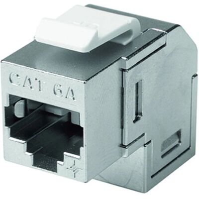 Telegärtner J00029A0122 - Abgewinkelt - Silber - RJ-45 - Weiblich - Nickel - Cat6a - Keystone-Modul Telegärtner J00029A0122 - Abgewinkelt - Silber - RJ-45 - Weiblich - Nickel - Cat6a - Keystone-Modul
