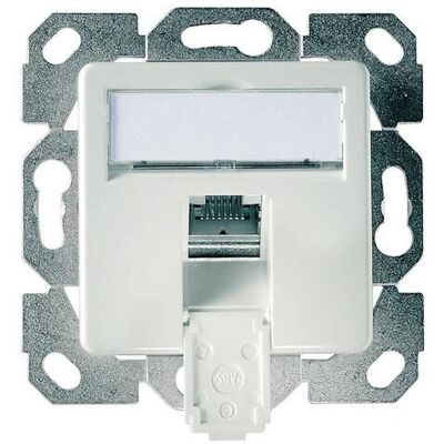 Telegärtner J00020A0521 Prise Modulaire - 1 Port, Blanc Telegärtner J00020A0521 Prise Modulaire - 1 Port, Blanc