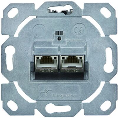 Telegärtner J00020A0529 - RJ-45 - 2 Ports - Metallisch - IP20 - Steckdose Telegärtner J00020A0529 - RJ-45 - 2 Ports - Metallisch - IP20 - Steckdose