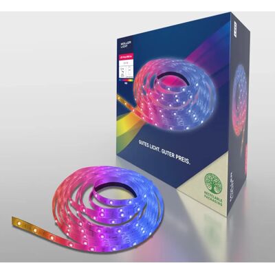 Müller Licht, LED Strip, RGB, 5m, Music Sensor - Indoor Müller Licht, LED Strip, RGB, 5m, Music Sensor - Indoor