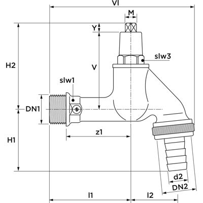 Aalberts Seppelfricke Sepp 0000143 Messingventil - Valve Aalberts Seppelfricke Sepp 0000143 Messingventil - Valve