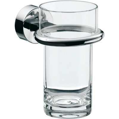 Emco Rondo 2 Glashalter - Wandmontage, Glas, Chrom Emco Rondo 2 Glashalter - Wandmontage, Glas, Chrom