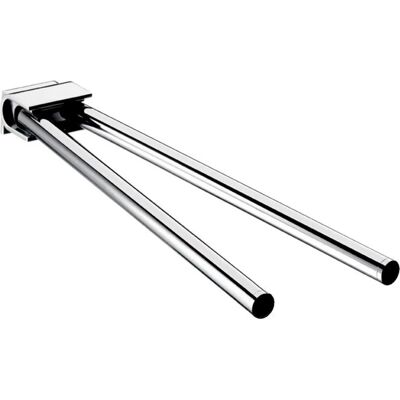 Emco System 2 Handtuchhalter - 2-armig schwenkbar chrom 446mm Emco System 2 Handtuchhalter - 2-armig schwenkbar chrom 446mm