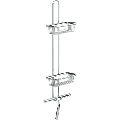 Emco Wandetagere Serie SYSTEM 2 mit 2 Körben und Duschwischer Chrom Emco Wandetagere Serie SYSTEM 2 mit 2 Körben und Duschwischer Chrom